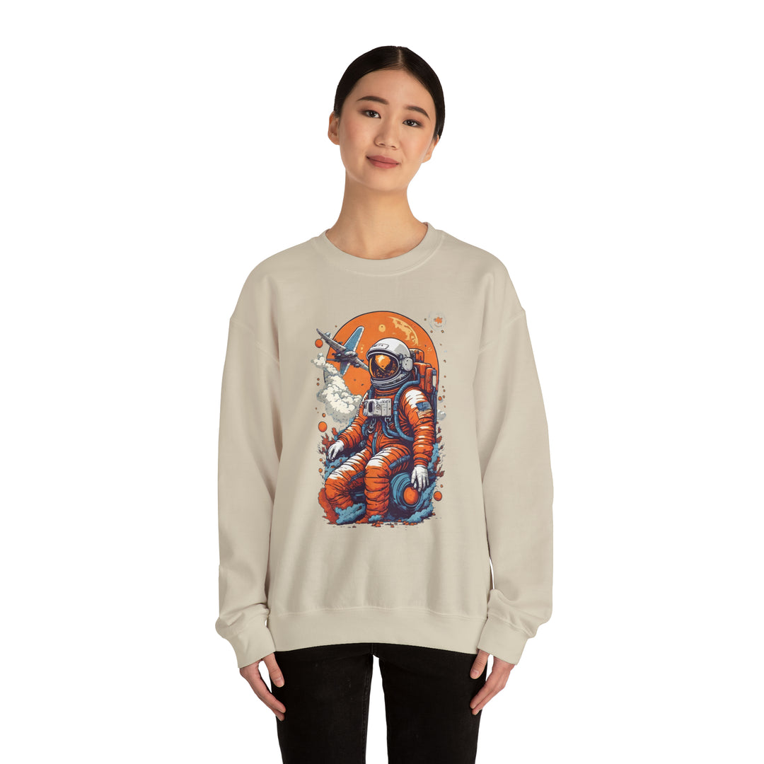 Retro Astronaut Unisex Sweatshirt - Wave Fusions