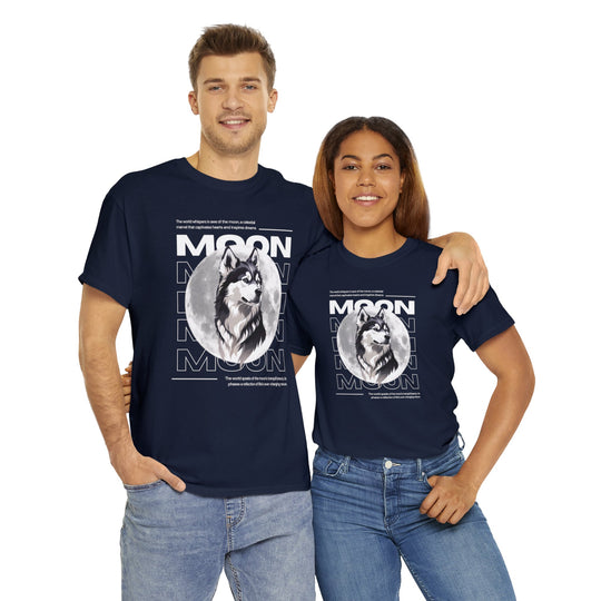 Full Moon Wolf Whisper T-Shirt - Guiding Light of the Night