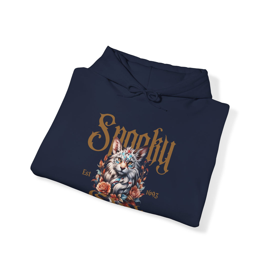 Spooky Club Floral Feline Cat Hoodie - Spooky Club Charm