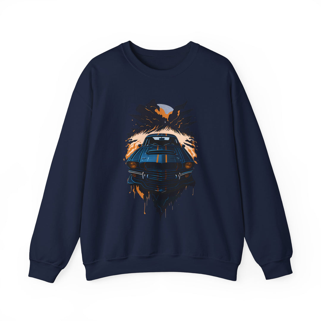 Muscle Car Enthusiast Sweatshirt - Revved Up Style