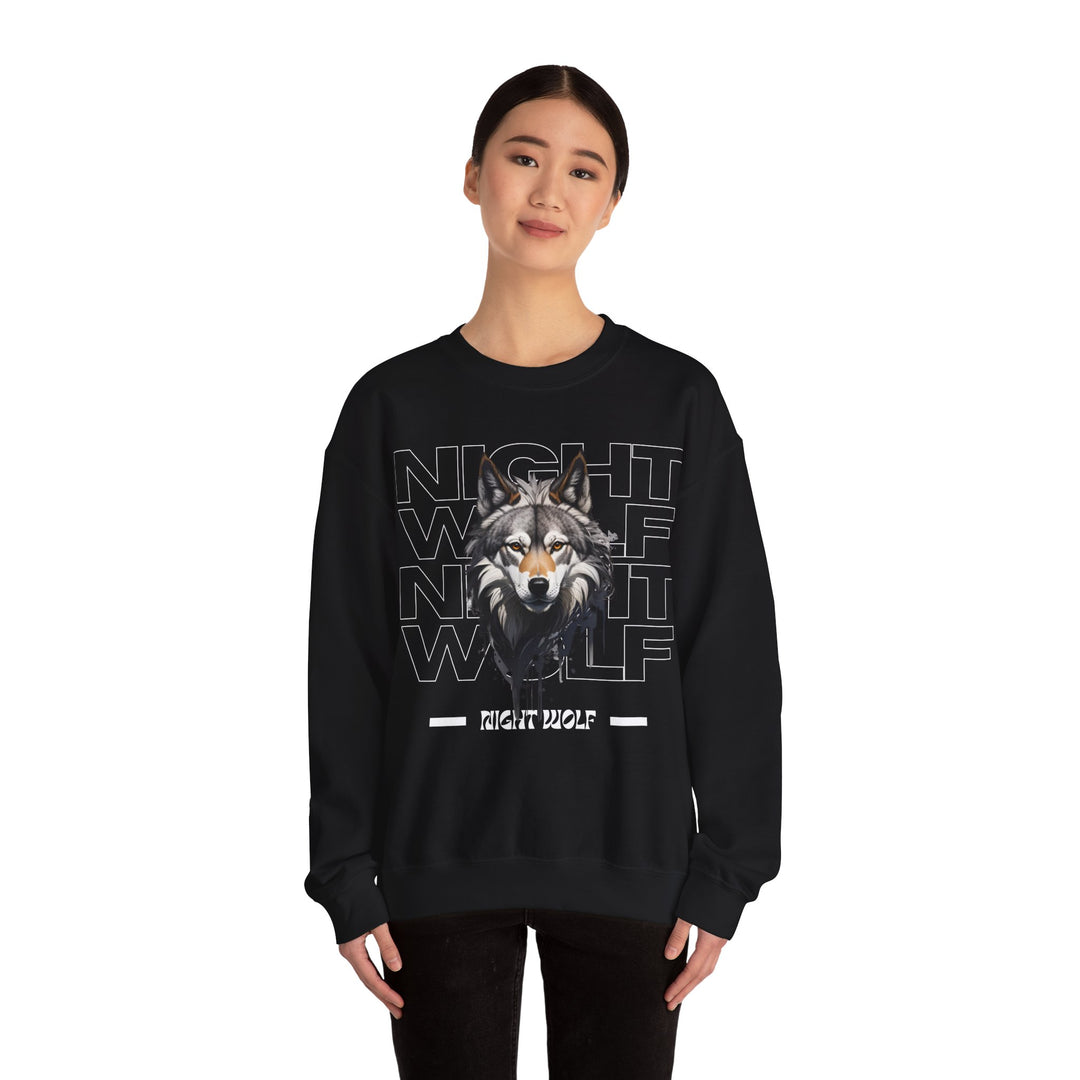 Lone Night Wolf Sweatshirt - After Dark Style