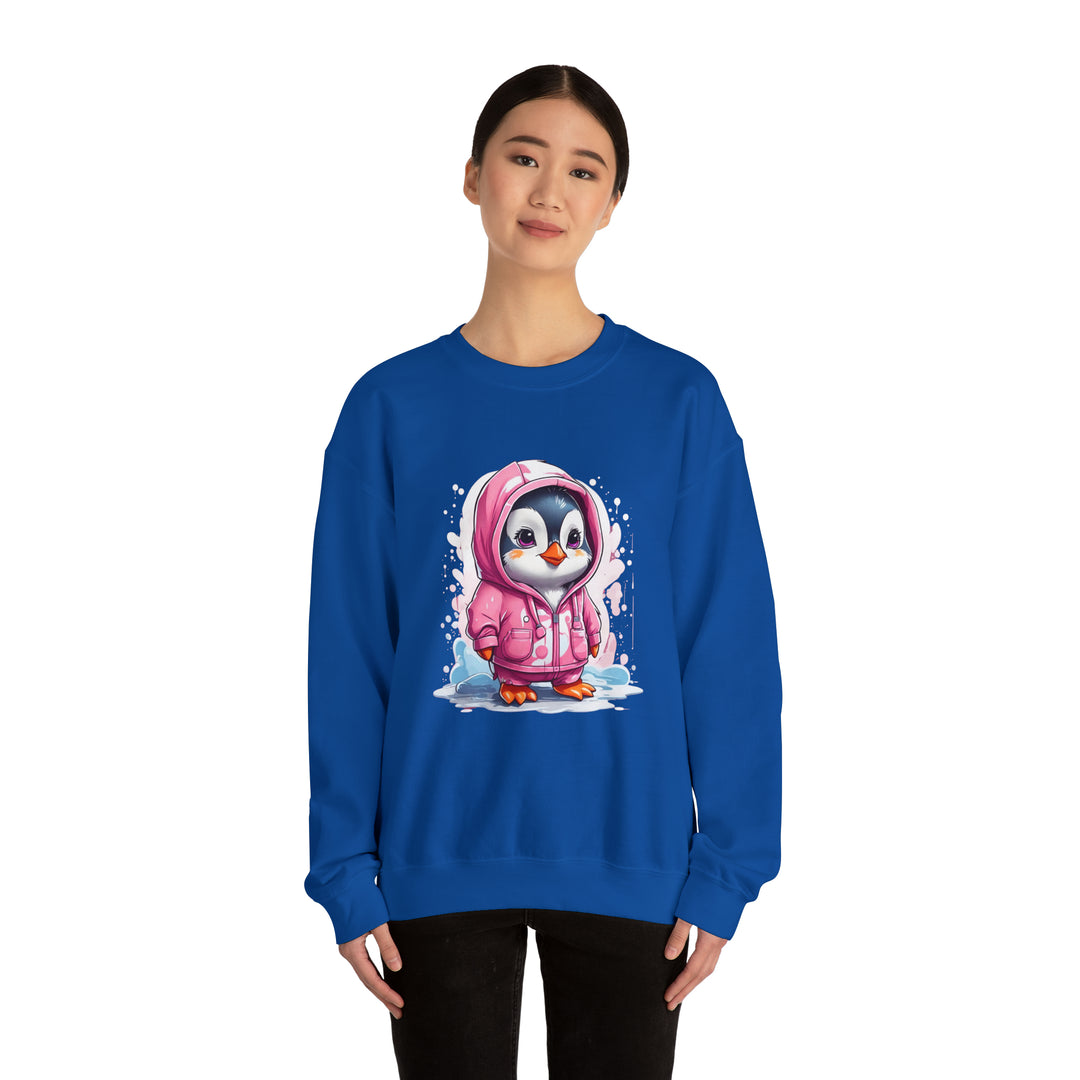 Penguin Unisex Heavy Blend™ Crewneck Sweatshirt - Wave Fusions