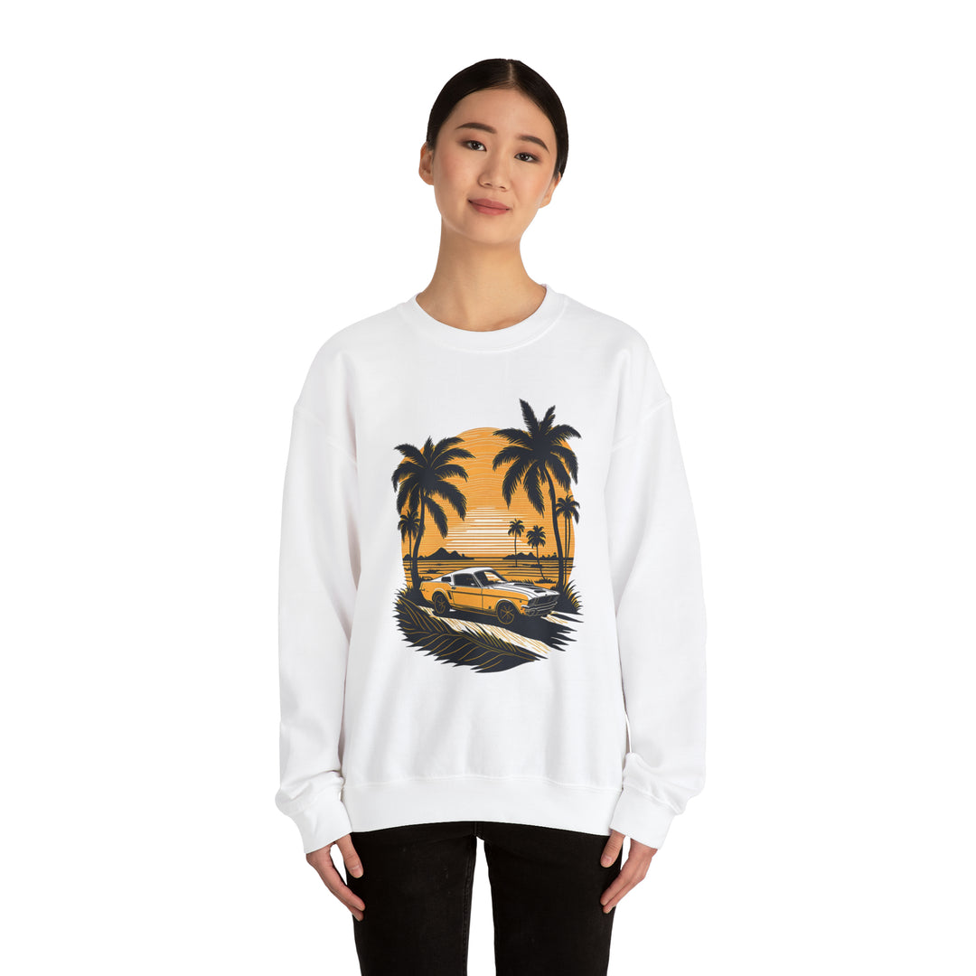 Vintage Car Unisex Heavy Blend Crewneck Sweatshirt - Wave Fusions