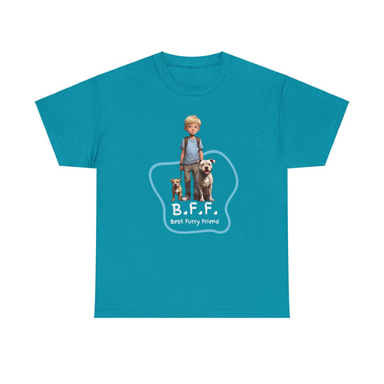 Best Furry Friend in City Lights Dog T-shirt -Bffs