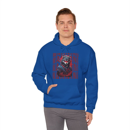 Warning! Warrior Wolf Hoodie - Majestic Wolf