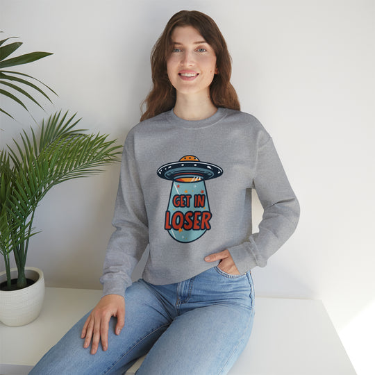 Get In Loser Unisex Heavy Blend™ Crewneck Sweatshirt - Wave Fusions