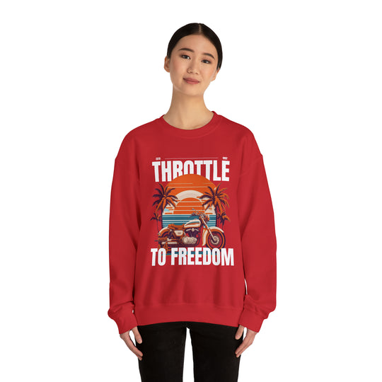 Throttle To Freedom Unisex Sweatshirt - Wave Fusions