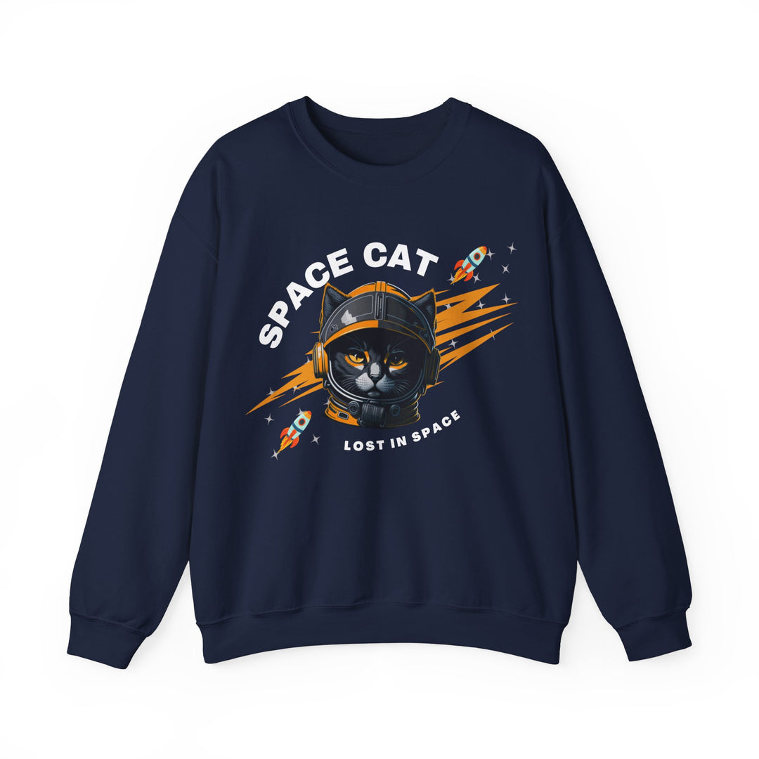 Space Cat Astronaut Sweatshirt - Lost In Space