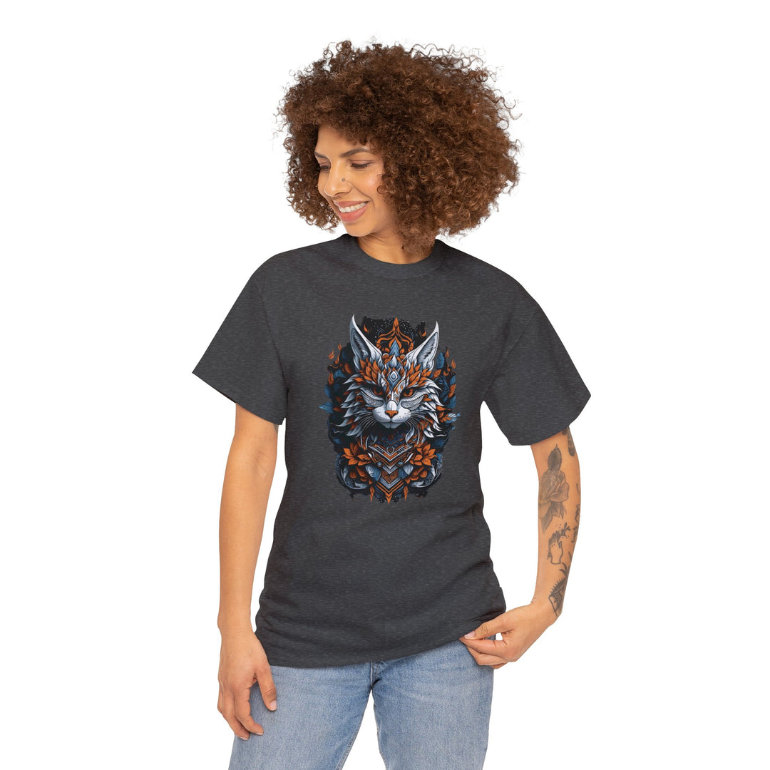 Tribal Majesty Cat Spirit T-shirt - Ancient Spirit Series