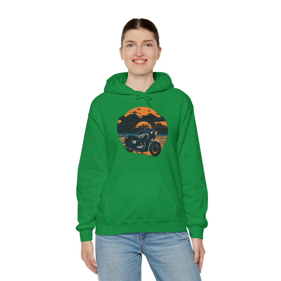 Vintage Bike Unisex Heavy Blend™ Hooded Sweatshirt - Wave Fusions