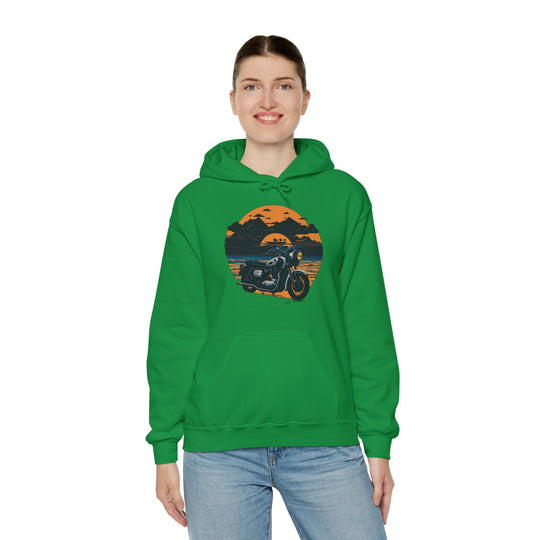 Vintage Bike Unisex Heavy Blend™ Hooded Sweatshirt - Wave Fusions