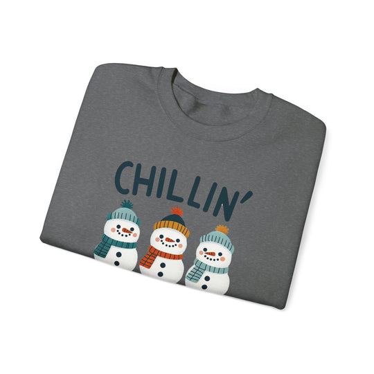 Chillin' Snowmies Unisex Sweatshirt - Wave Fusions