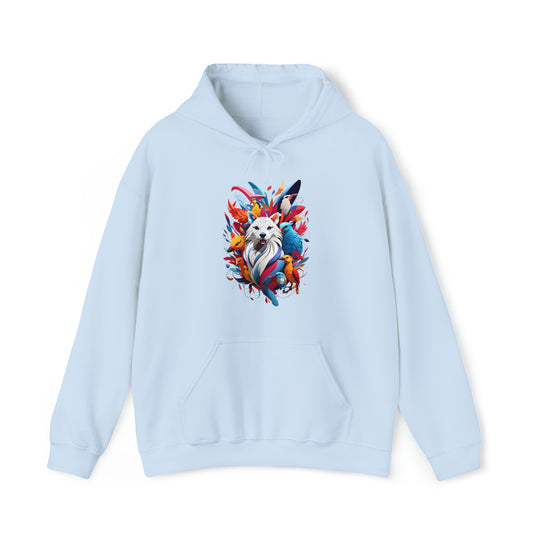 Dog and Phoenix Heavy Blend™ Hooded Sweatshirt - Wave Fusions