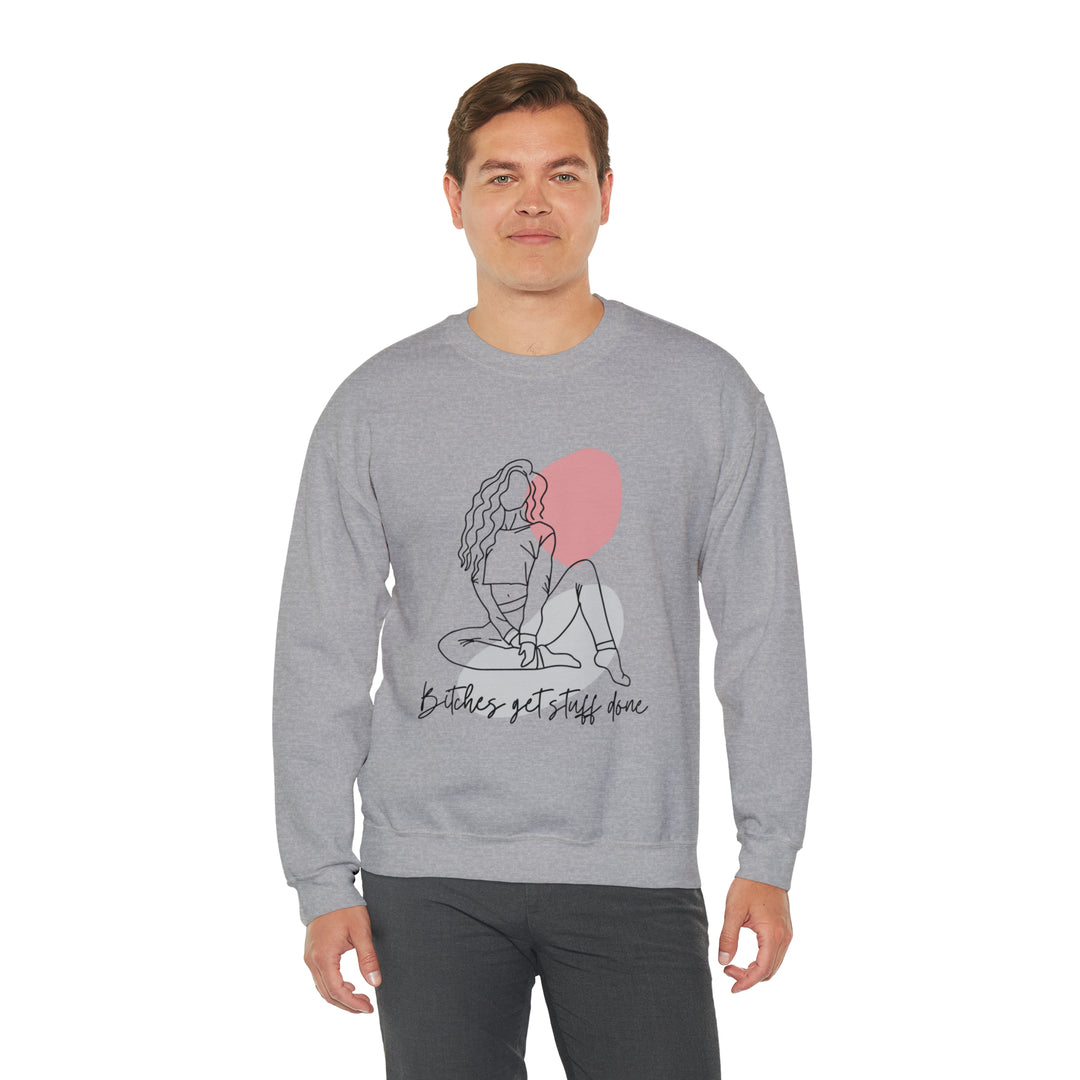 Line Art Unisex Heavy Blend™ Crewneck Sweatshirt - Wave Fusions