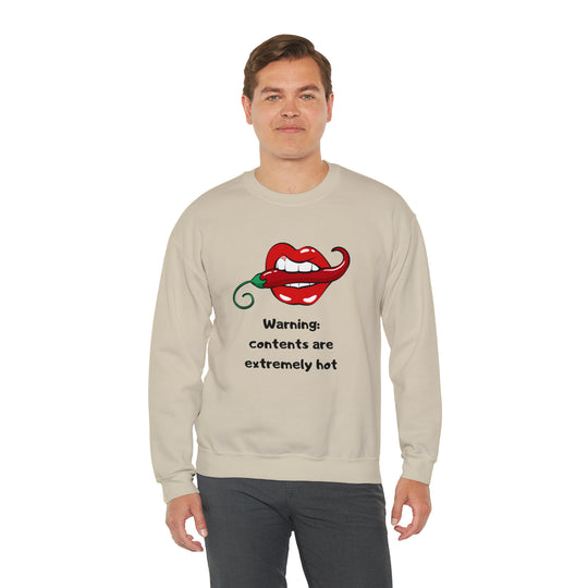 Warning Unisex Heavy Blend™ Crewneck Sweatshirt - Wave Fusions