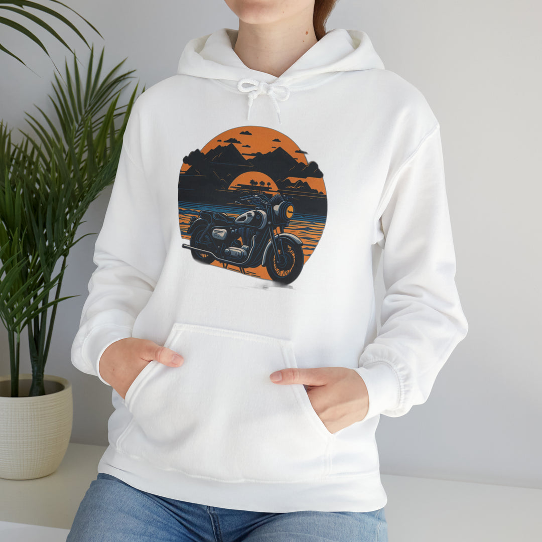 Vintage Bike Unisex Heavy Blend™ Hooded Sweatshirt - Wave Fusions