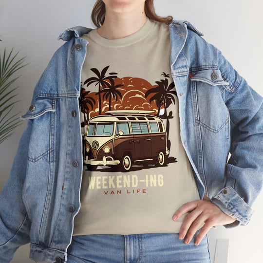 Weekend-ing Adventure Van Life T-Shirt - Escape in Style