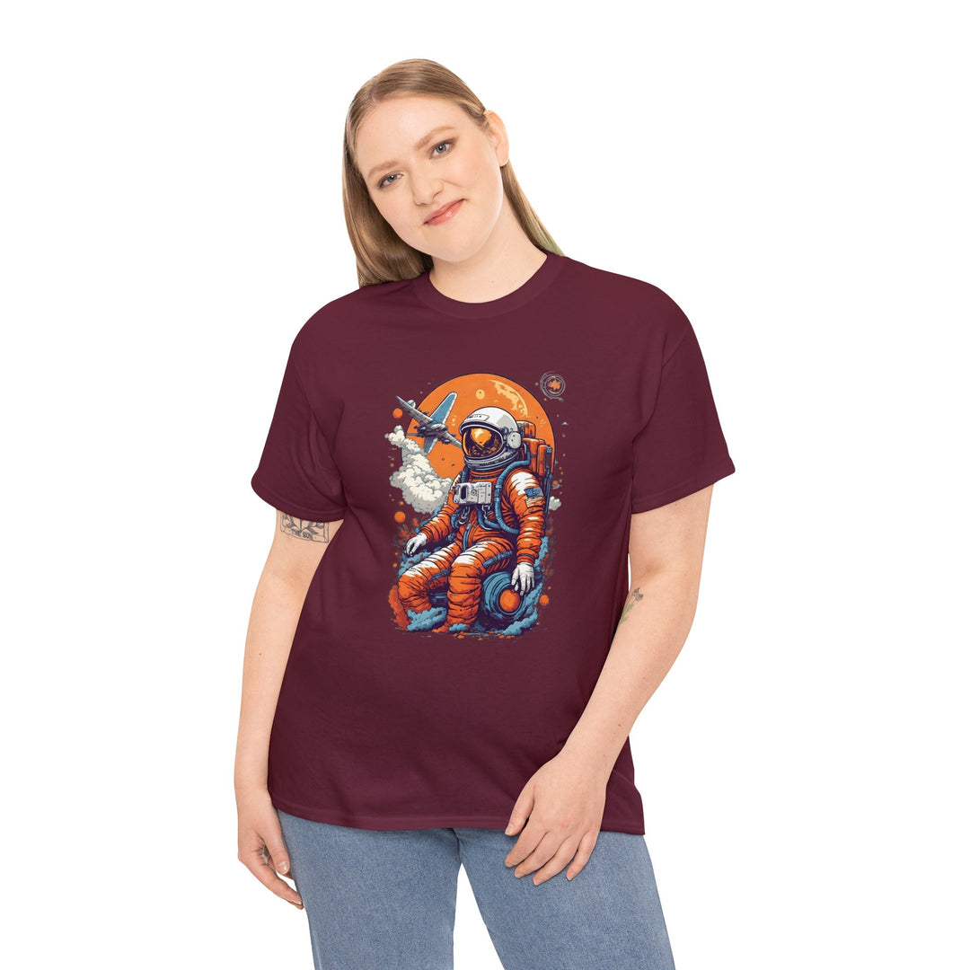 Retro Astronaut Unisex T Shirt - Wave Fusions