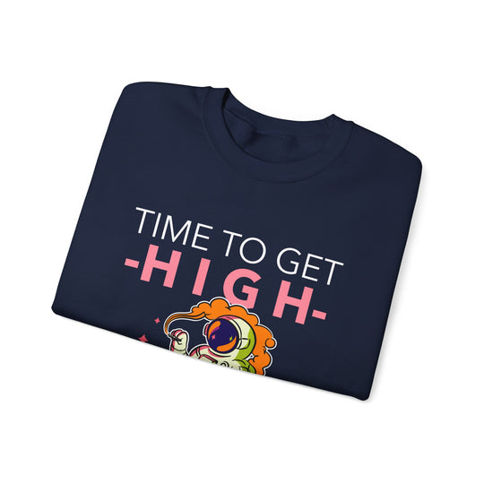 Time To Get High Unisex Sweatshirt - Wave Fusions