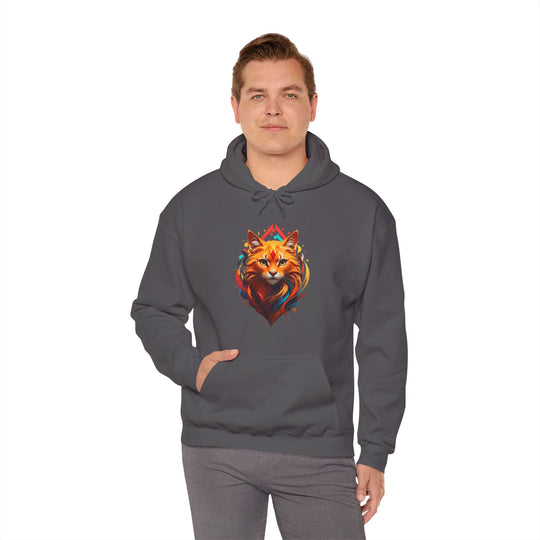 Flame Spirit Cat Hoodie - Wildfire Whiskers