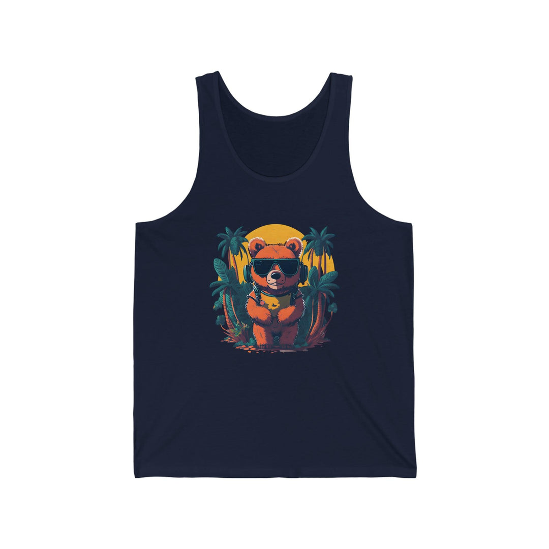 Brown Bear Unisex Jersey Tank - Wave Fusions