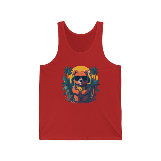 Brown Bear Unisex Jersey Tank - Wave Fusions