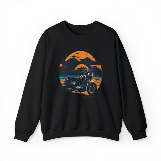 Vintage Bike Unisex Heavy Blend™ Crewneck Sweatshirt - Wave Fusions