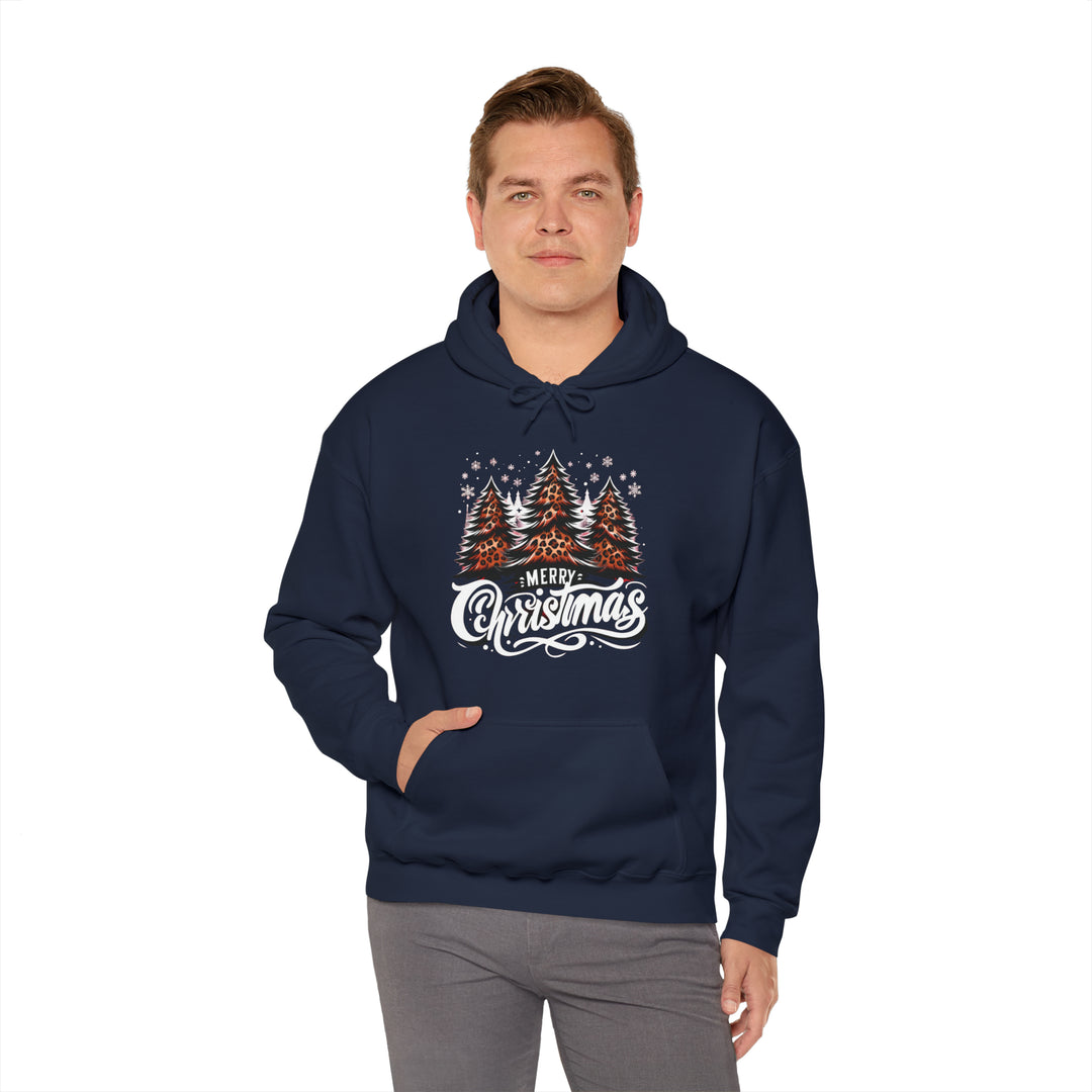 Cheetah Christmas Tree Unisex Hoodie - Wave Fusions