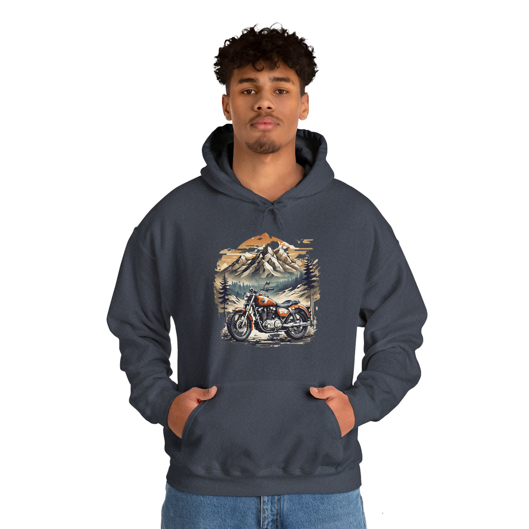 Highland Motorbike Unisex Hoodie - Wave Fusions