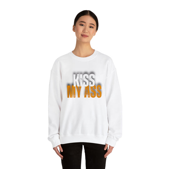 Kiss My Ass Unisex Heavy Blend™ Crewneck Sweatshirt - Wave Fusions