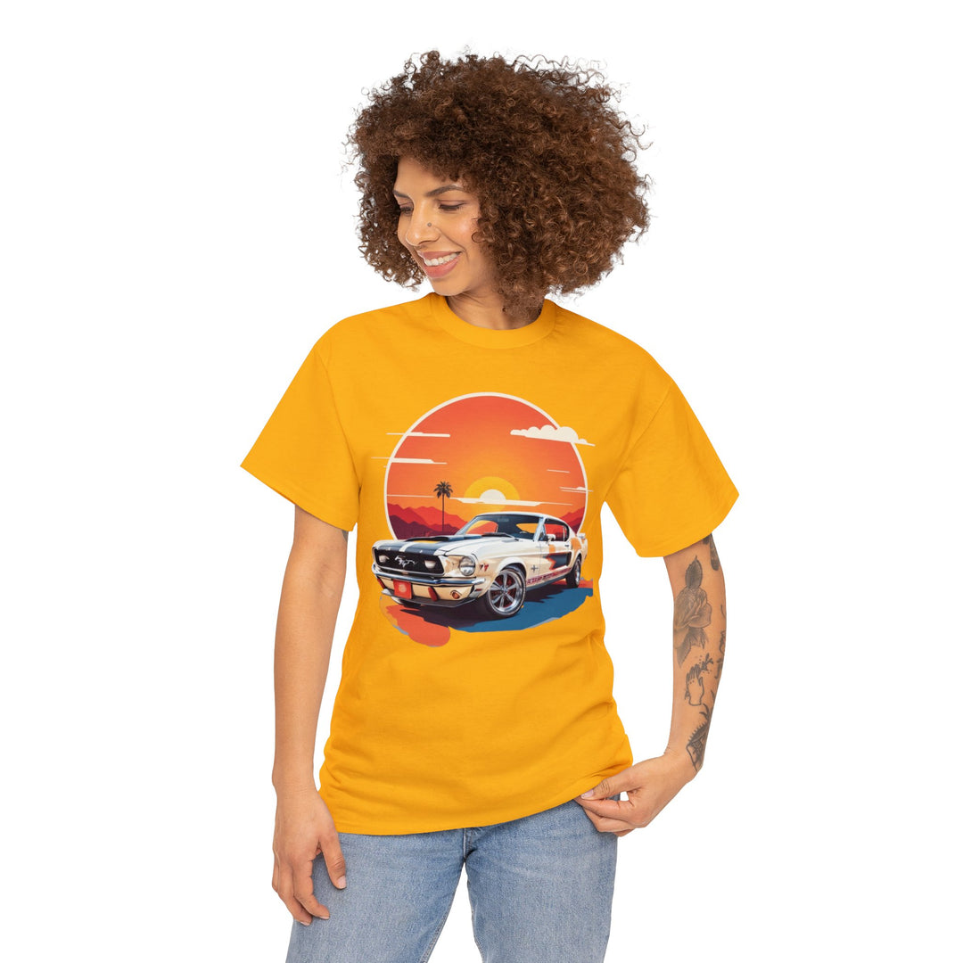 Sunset Muscle Car T-Shirt - Muscle Car Edition