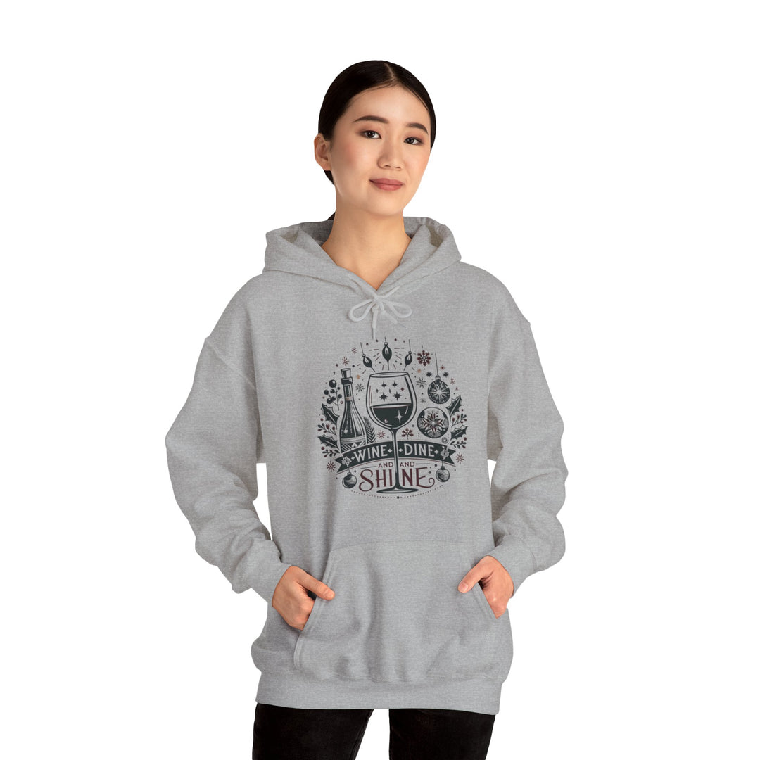 Wine, Dine And Shine Unisex Hoodie - Wave Fusions