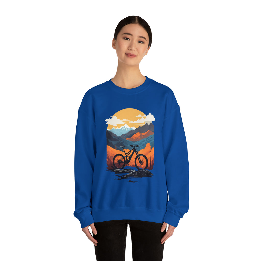 Mountain Bike Unisex Sweatshirt - Wave Fusions