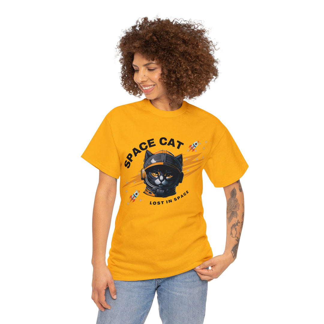 Space Cat Astronaut T-Shirt - Lost In Space