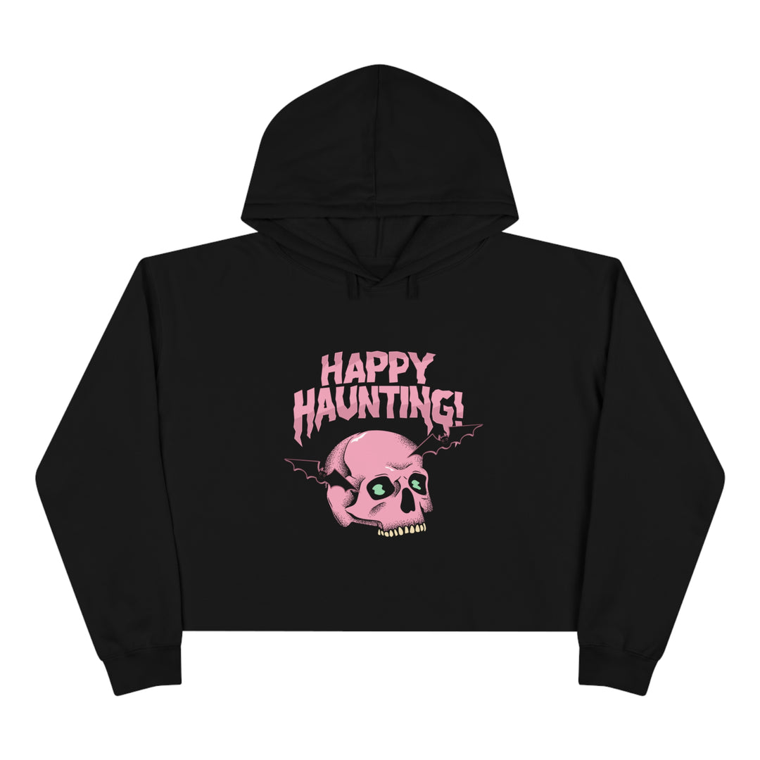 Happy Haunting Crop Hoodie - Wave Fusions