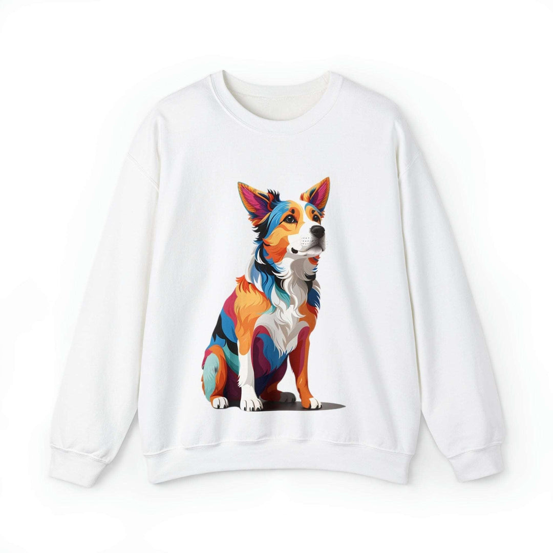 Sitting Dog Graphic Sweat Shirt