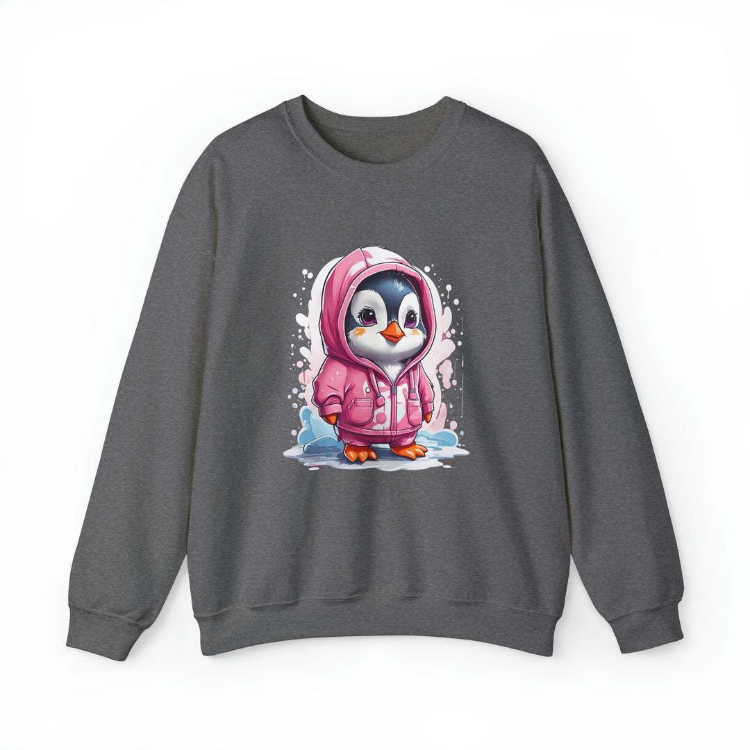 Penguin Unisex Heavy Blend™ Crewneck Sweatshirt - Wave Fusions