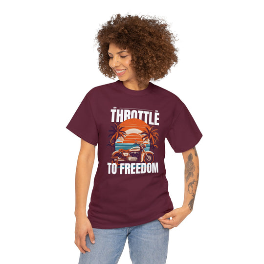 Throttle To Freedom Unisex T Shirt - Wave Fusions