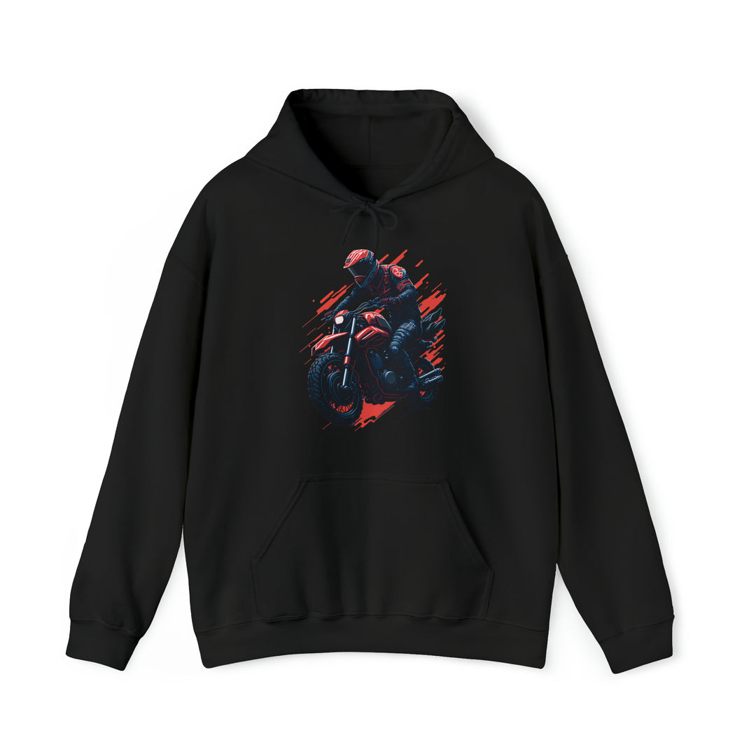 Biker Unisex Hooded Sweatshirt - Wave Fusions