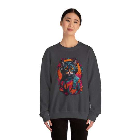 Rhythm and Purr Cat Sweatshirt - Tune In Style