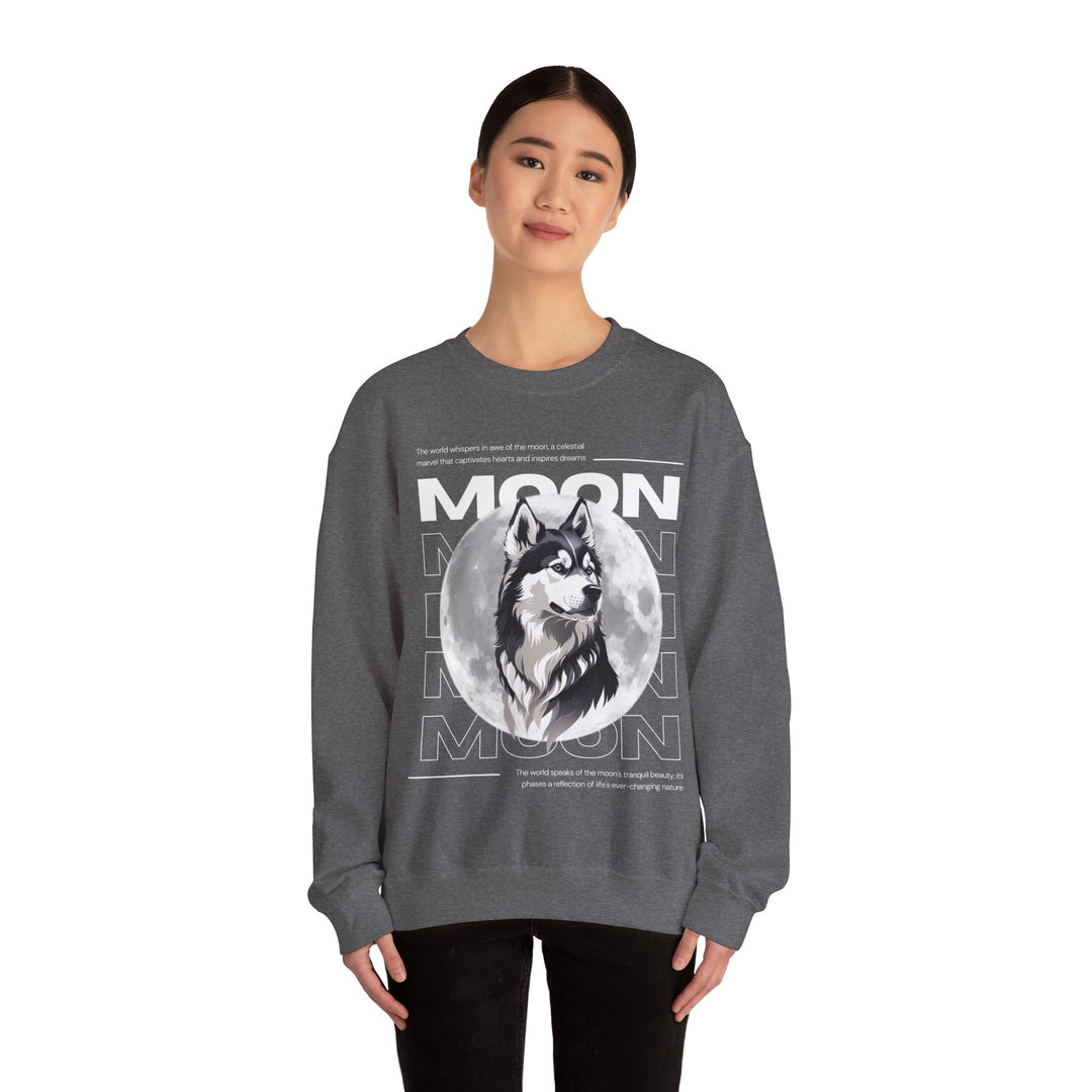 Full Moon Wolf Whisper Sweatshirt - Guiding Light of the Night