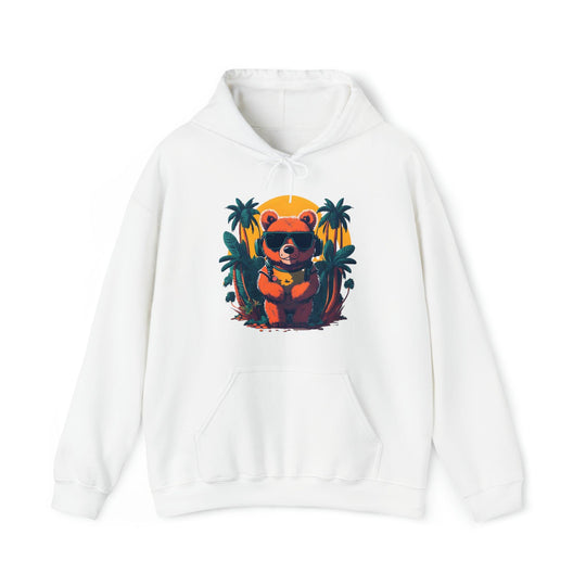 Brown Bear Heavy Blend™ Hooded Sweatshirt - Wave Fusions