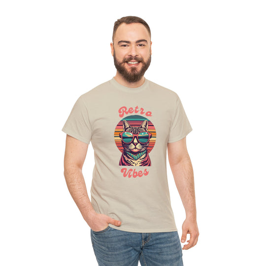 Cool Cat Retro Vibes T-Shirt  - Retro Radiance Edition