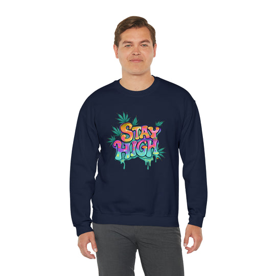 Stay High Unisex Heavy Blend™ Crewneck Sweatshirt - Wave Fusions