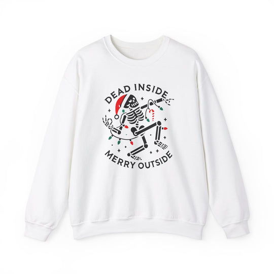 Dead Inside Merry Outside Skeleton Crewneck