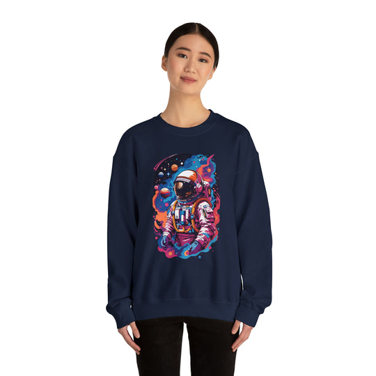 Cosmic Voyager Astronaut Unisex Sweatshirt - Wave Fusions