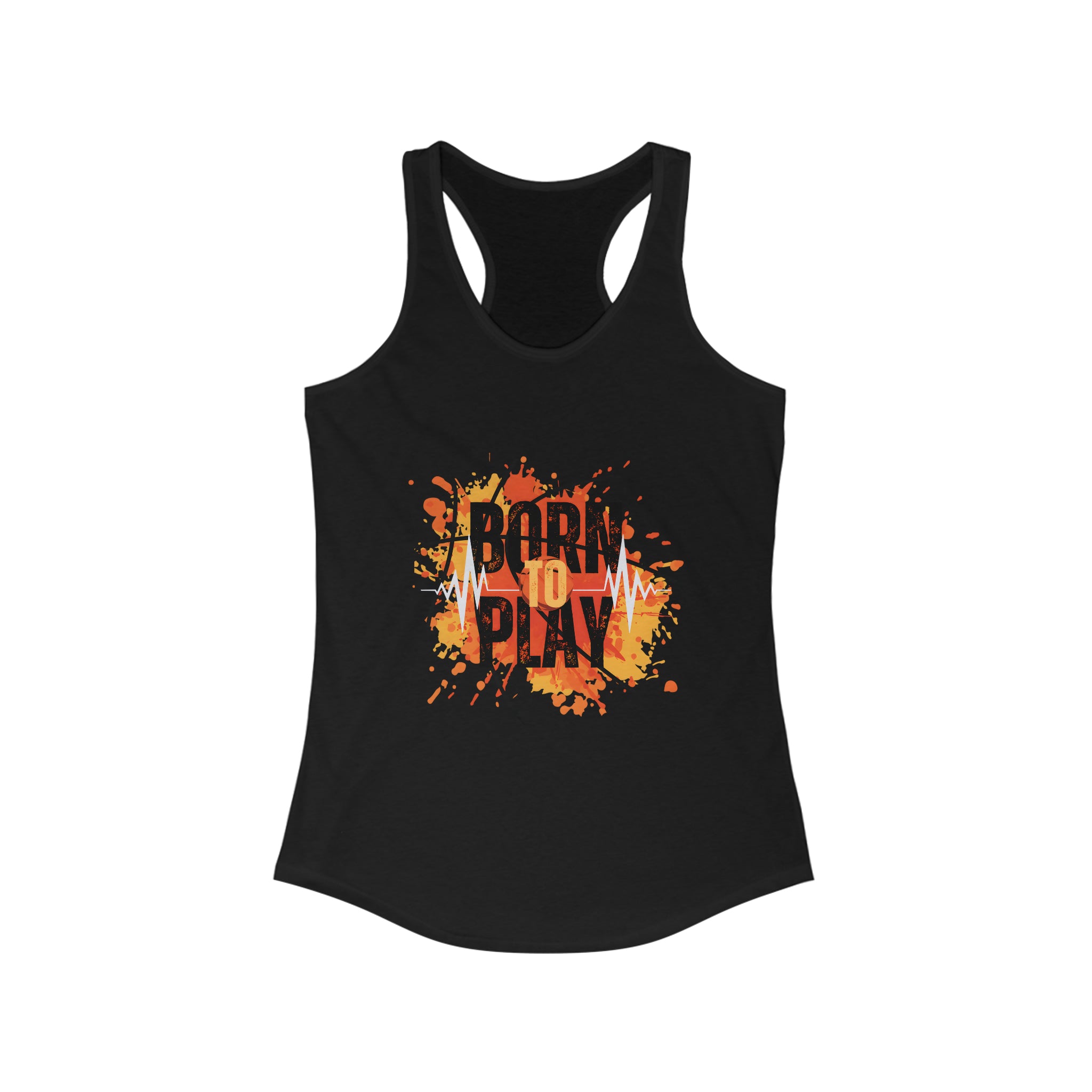 Born to Play Women's Ideal Racerback Tank - Wave Fusions