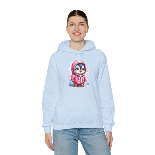 Penguin Unisex Heavy Blend™ Hooded Sweatshirt - Wave Fusions