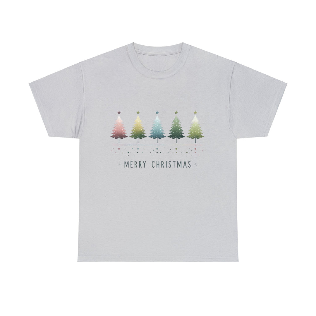 Pastel Forest Noel Christmas Trees Unisex T Shirt - Wave Fusions