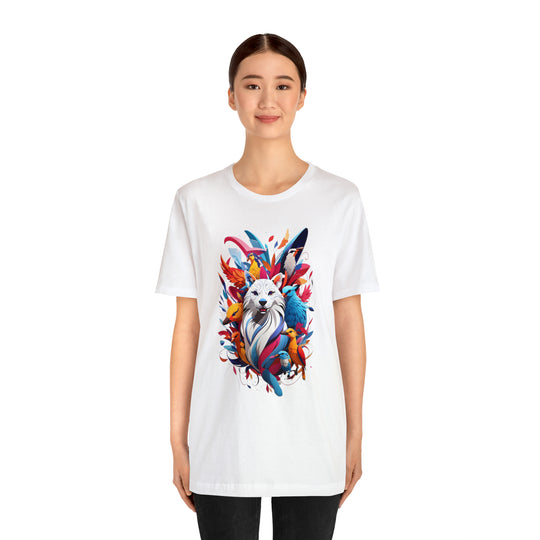 Dog and Phoenix Jersey Short Sleeve Tee - Wave Fusions